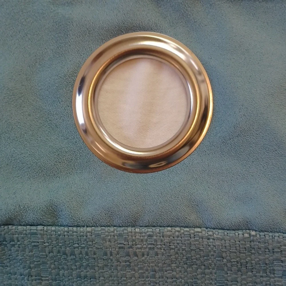 SET OF 2 Pier 1 Curtain Panels Floor Length Lined with Metal Grommets Teal 54x85